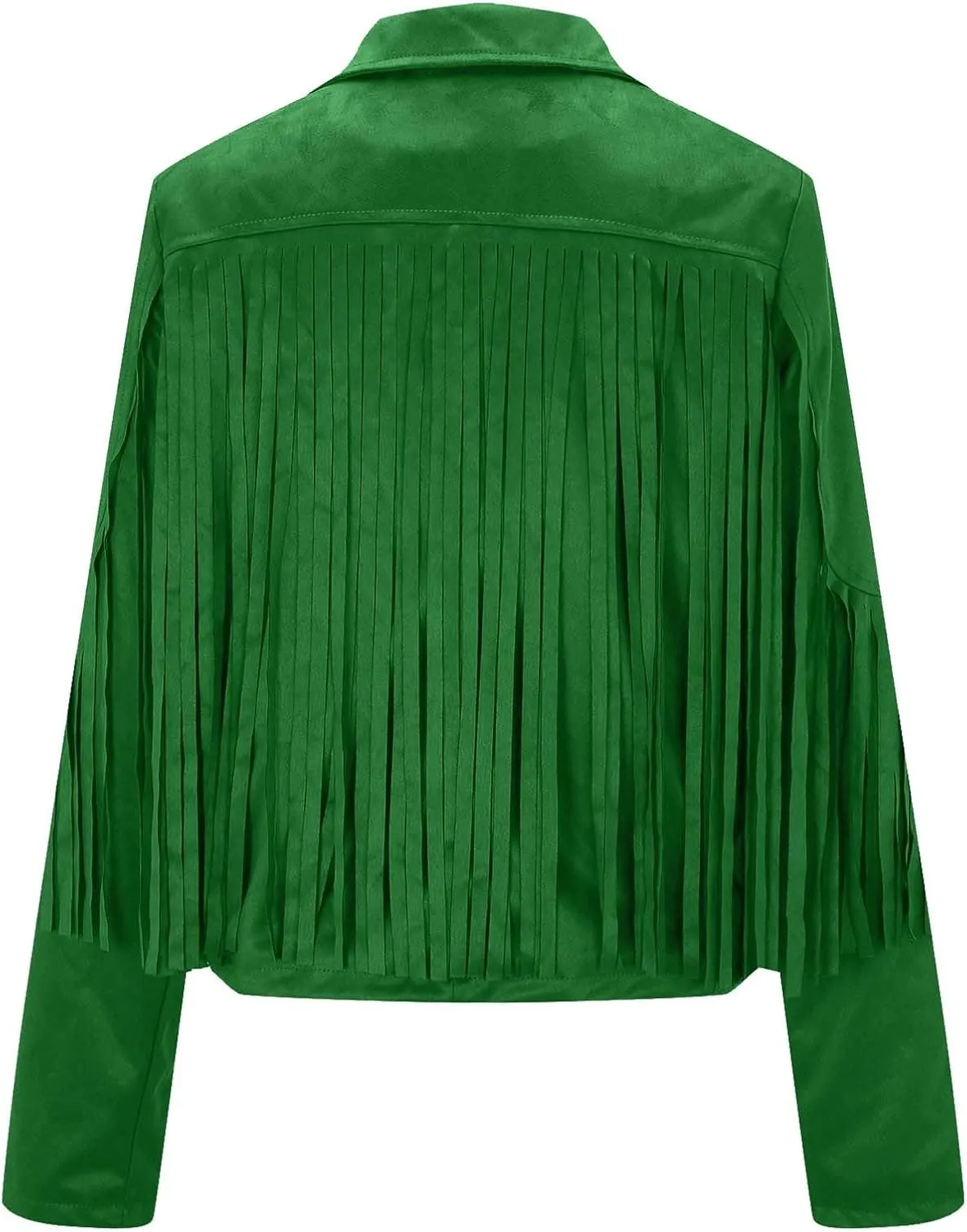 2023 Womens Fringe Jackets Fashion Cropped Petite Coats Tassel Motorcycle Short Jacket Trendy Casual Outerwear Overcoat