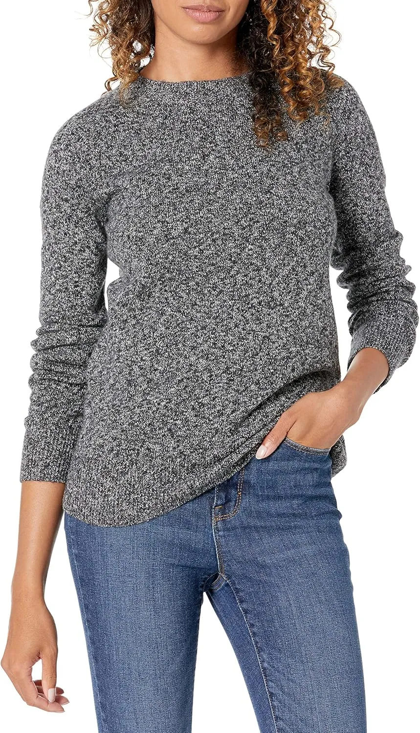 Amazon Essentials Women's Classic-Fit Soft Touch Long-Sleeve Crewneck Sweater