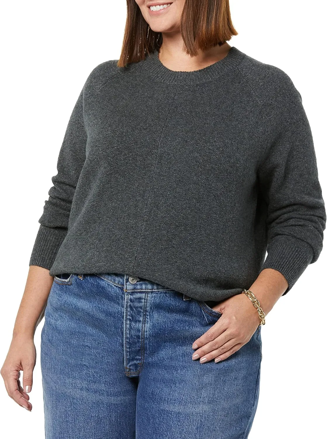 Amazon Essentials Women's Classic-Fit Soft Touch Long-Sleeve Crewneck Sweater