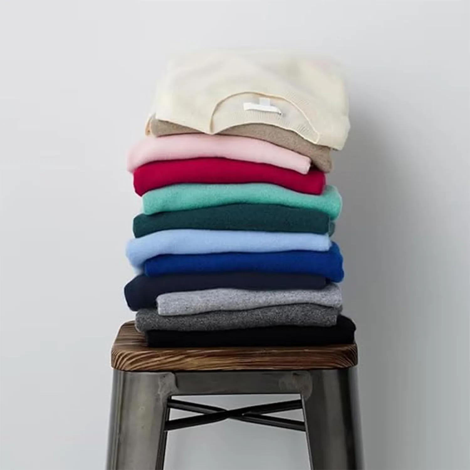 Cashmere Sweater for Women - Crew Neck Long Sleeve Soft Pullover