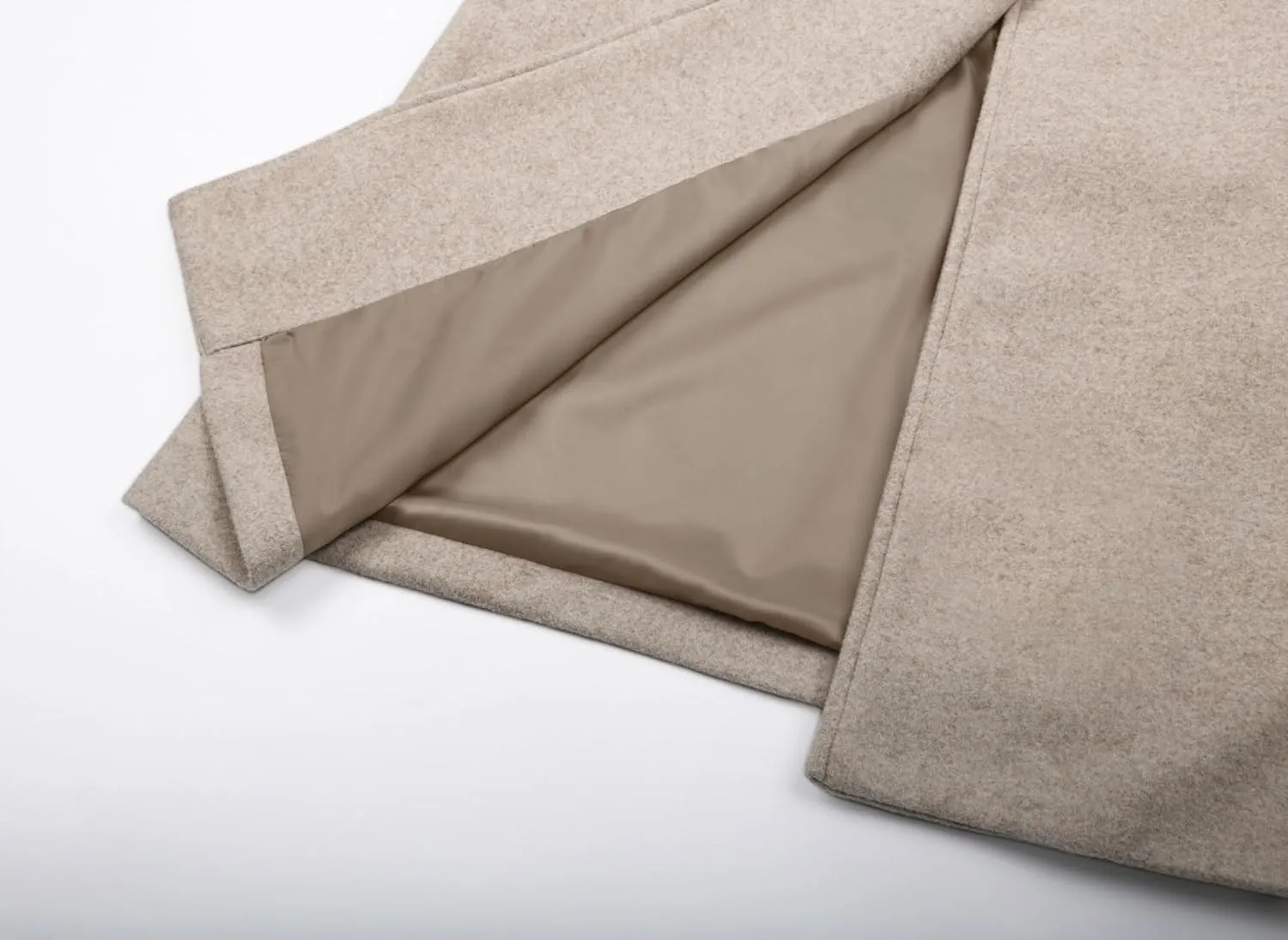 CHARTOU Women's Oversized Notched Collar Wool Blend Single Breast Midi Long Trench Coat