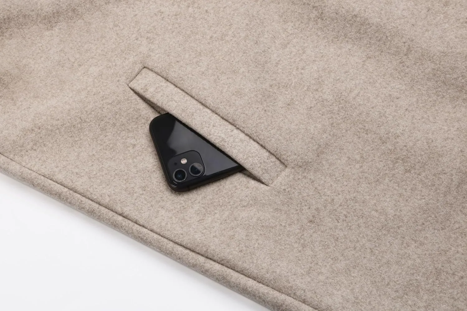 CHARTOU Women's Oversized Notched Collar Wool Blend Single Breast Midi Long Trench Coat