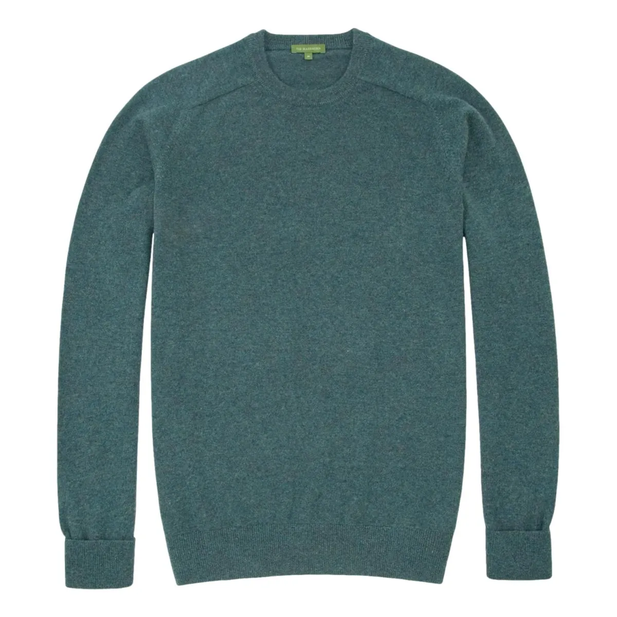 Classic Crewneck Sweater Heather Pine Cashmere