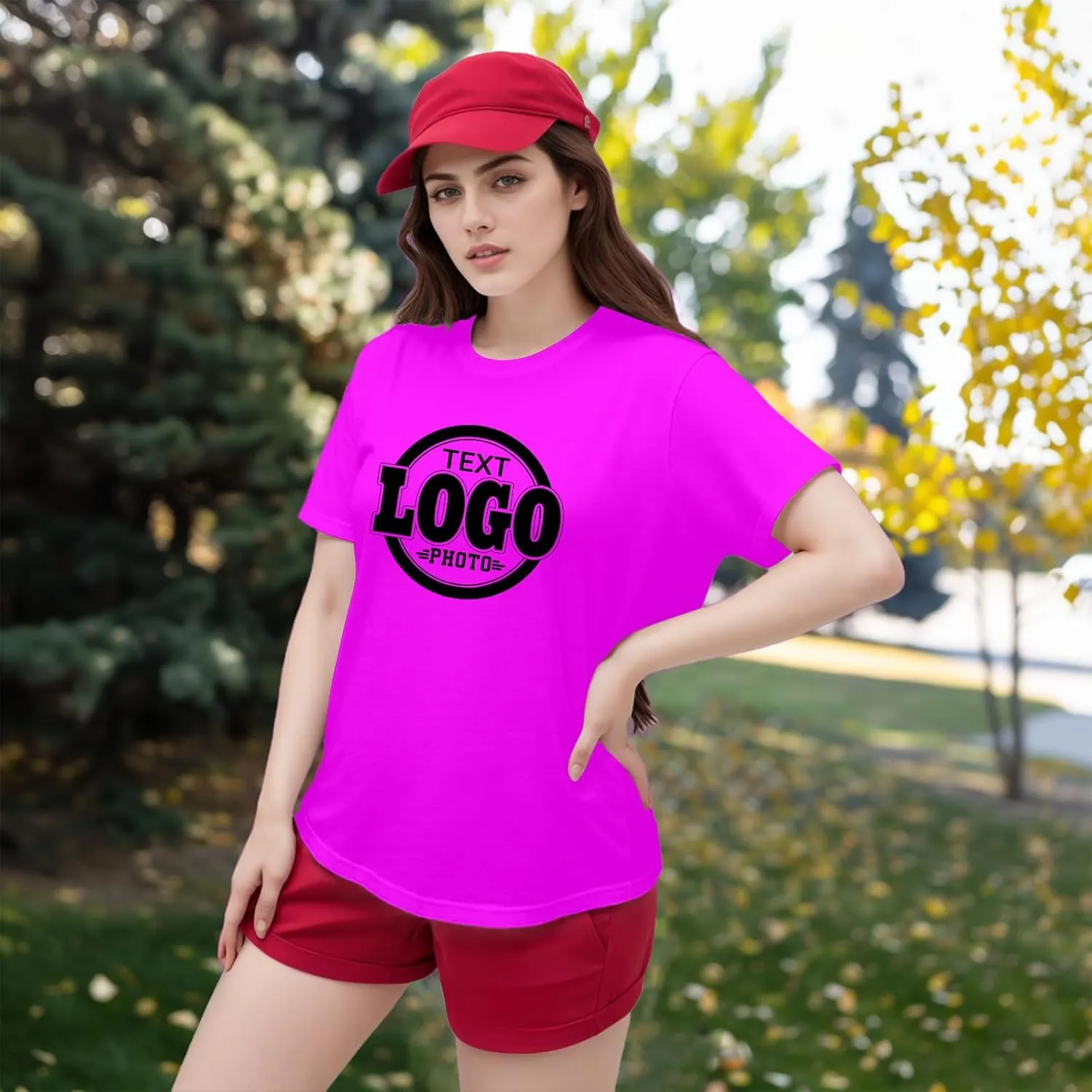 Custom T Shirts for Women with Your Text Photo Logo Personalized T Shirts Custom Shirt Design Your Own Custom Tee Shirt