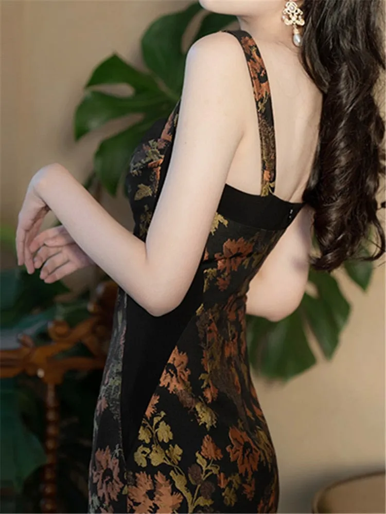 deanwangkt Lace Beach Summer Sexy Runway Dress Sundress Chic Sleeveless Backless  Boho Embroidery Dresses for Women Loose Party Woman