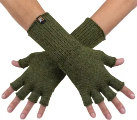 Evolution Knitwear Alpaca Knit Fingerless Gloves for Women - Super Soft Baby Alpaca - Made in the USA - Small