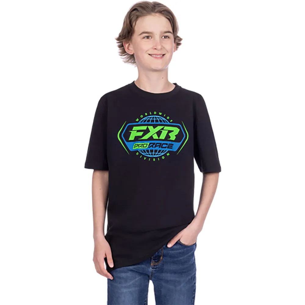 FXR Race Division Premium T-Shirt Black/Lime