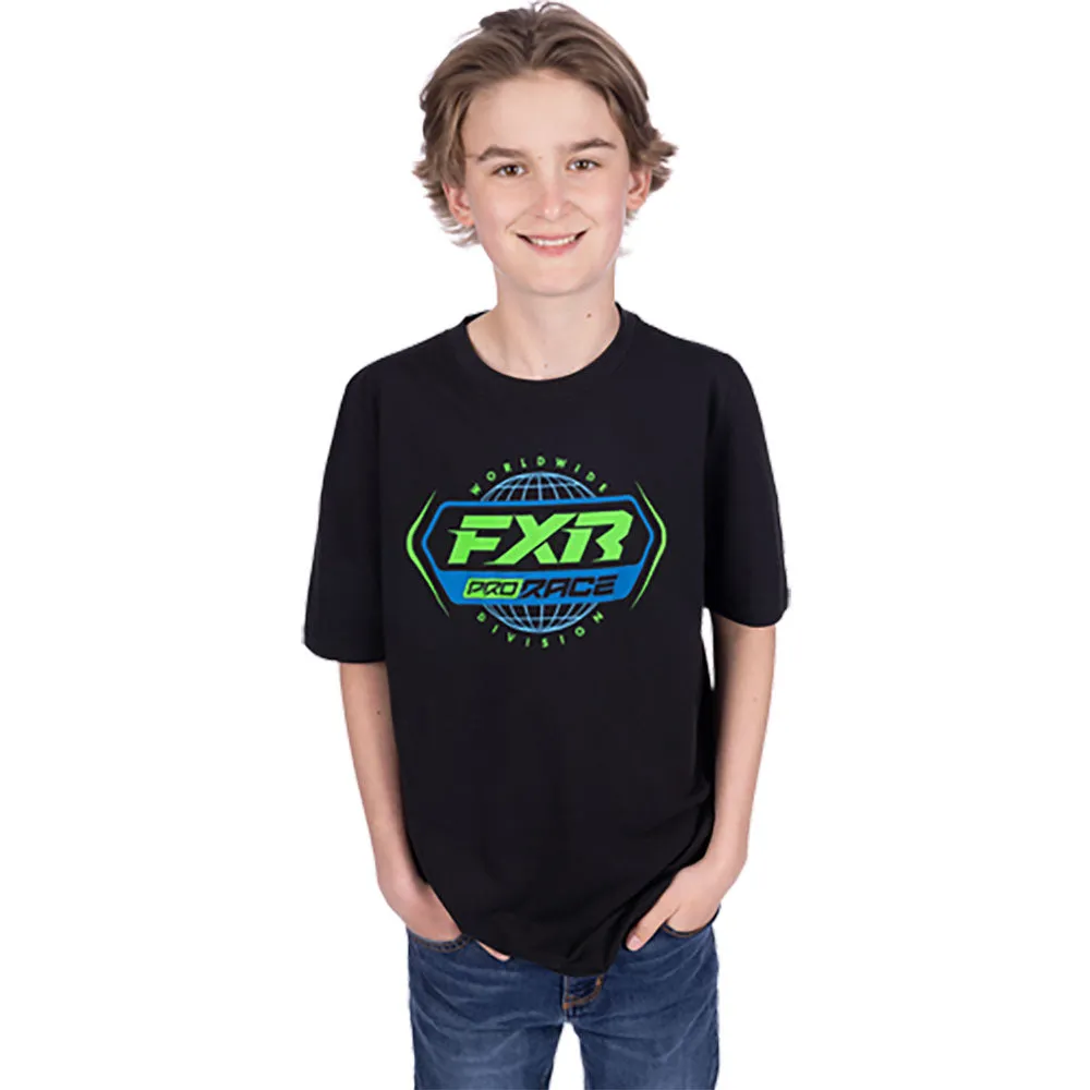 FXR Race Division Premium T-Shirt Black/Lime
