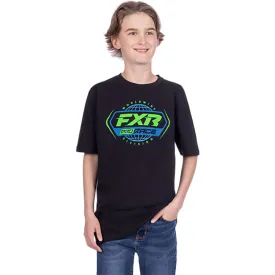 FXR Race Division Premium T-Shirt Black/Lime
