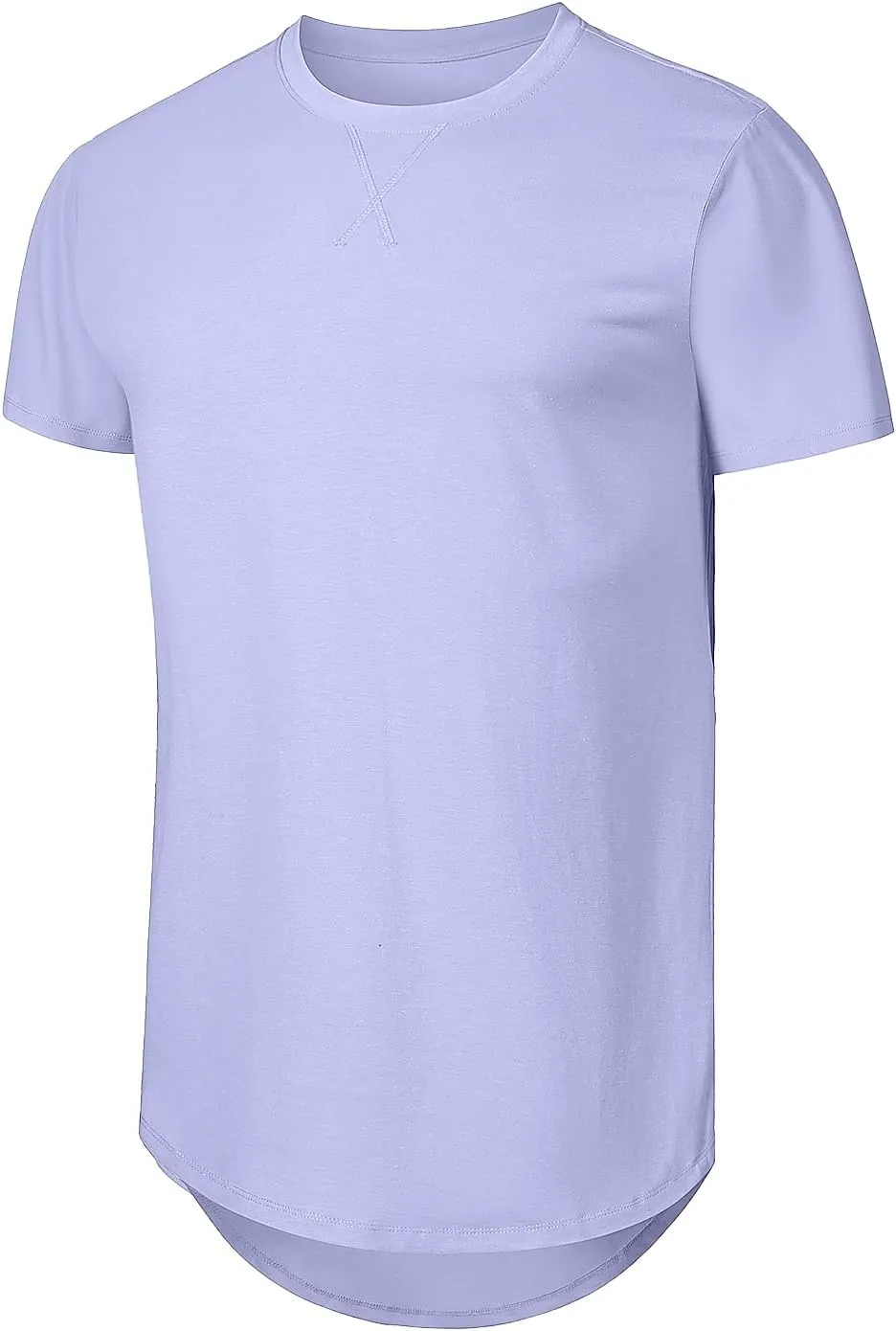 JMIERR Mens 3 Pack Cotton Hipster Hip Hop Longline Crewneck T-Shirt