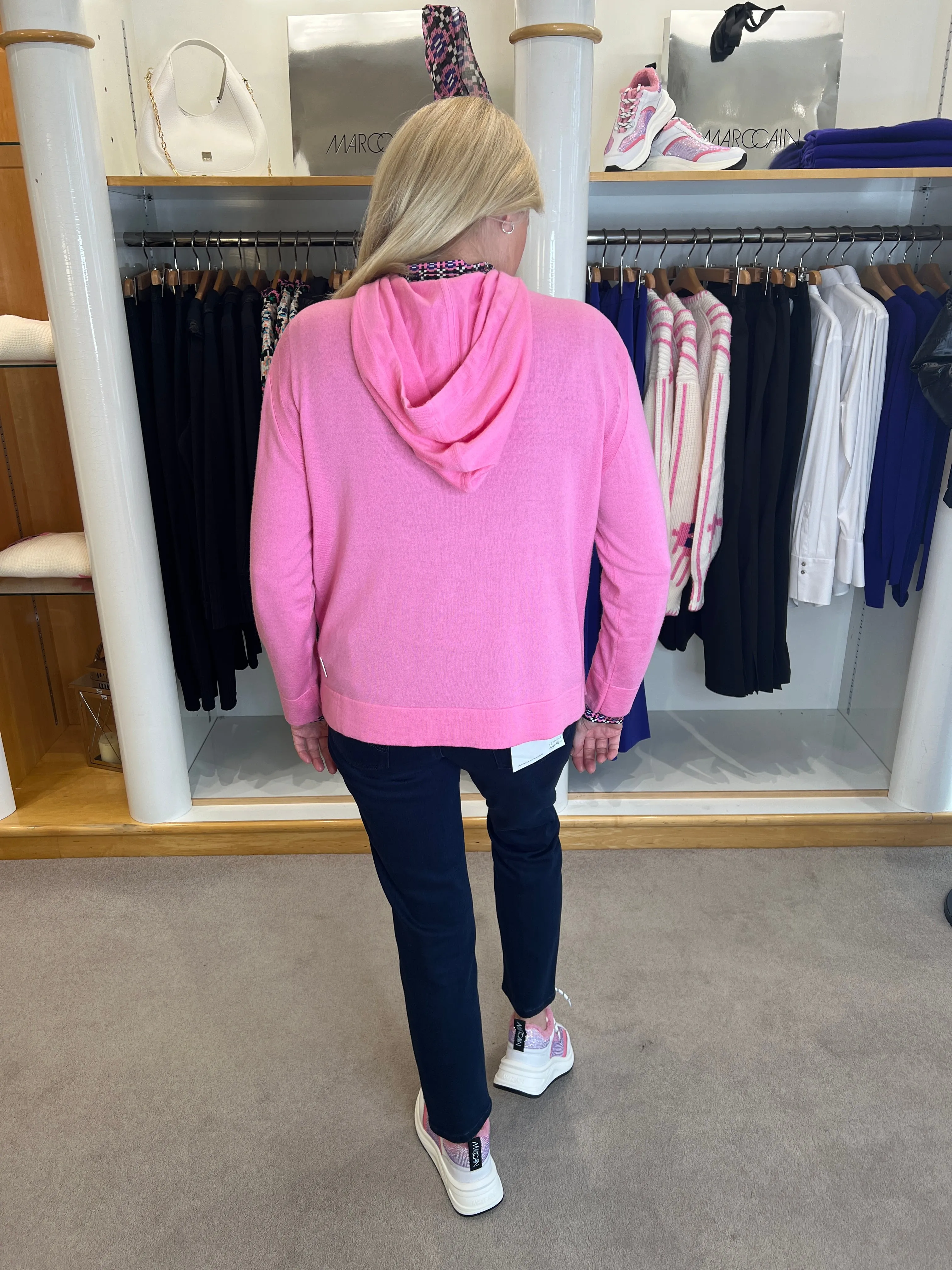Lip Gloss Cashmere Blend Hooded Sweater