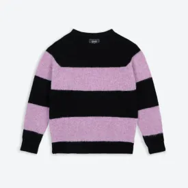 Lowie Black   Lilac Stripe Scottish Jumper