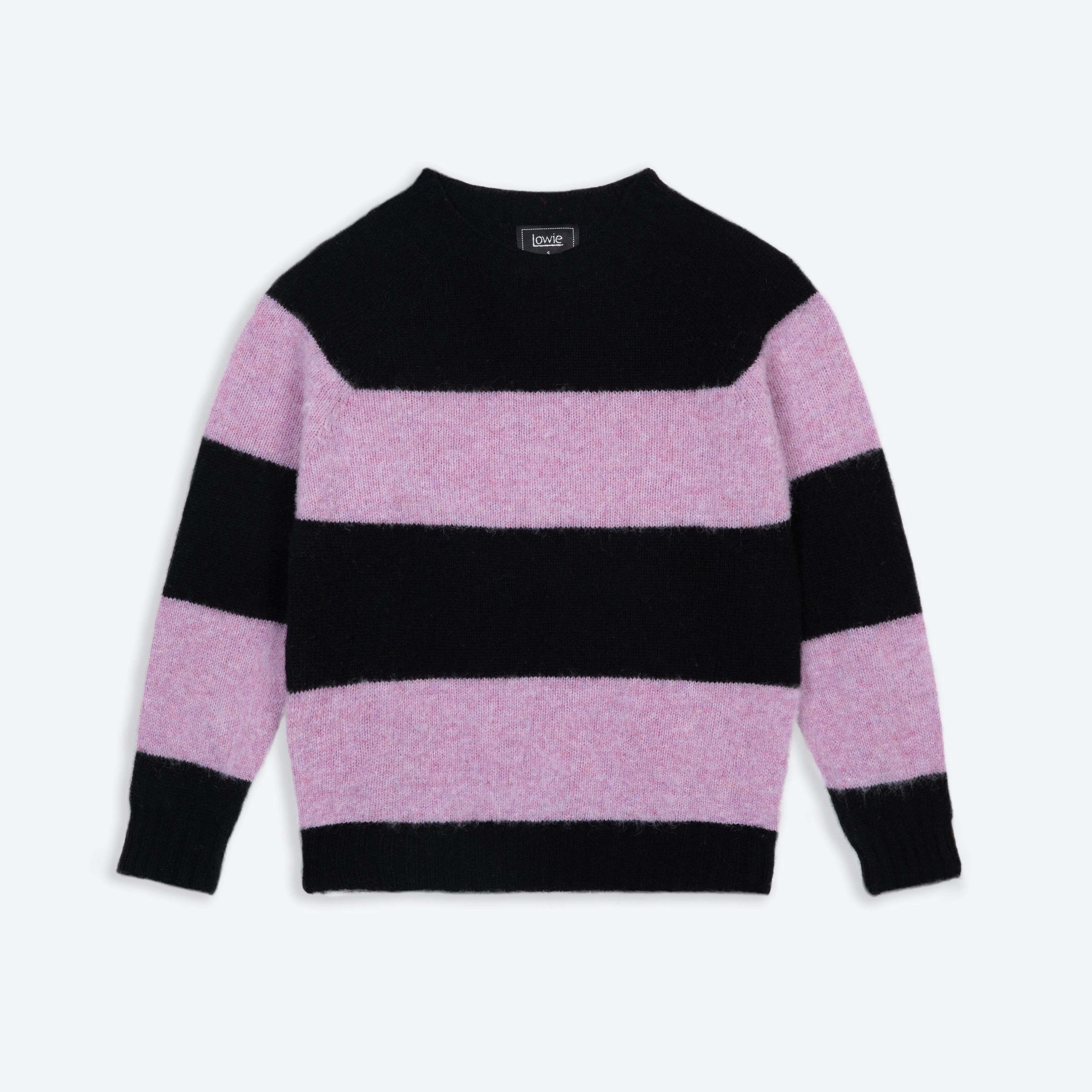 Lowie Black   Lilac Stripe Scottish Jumper