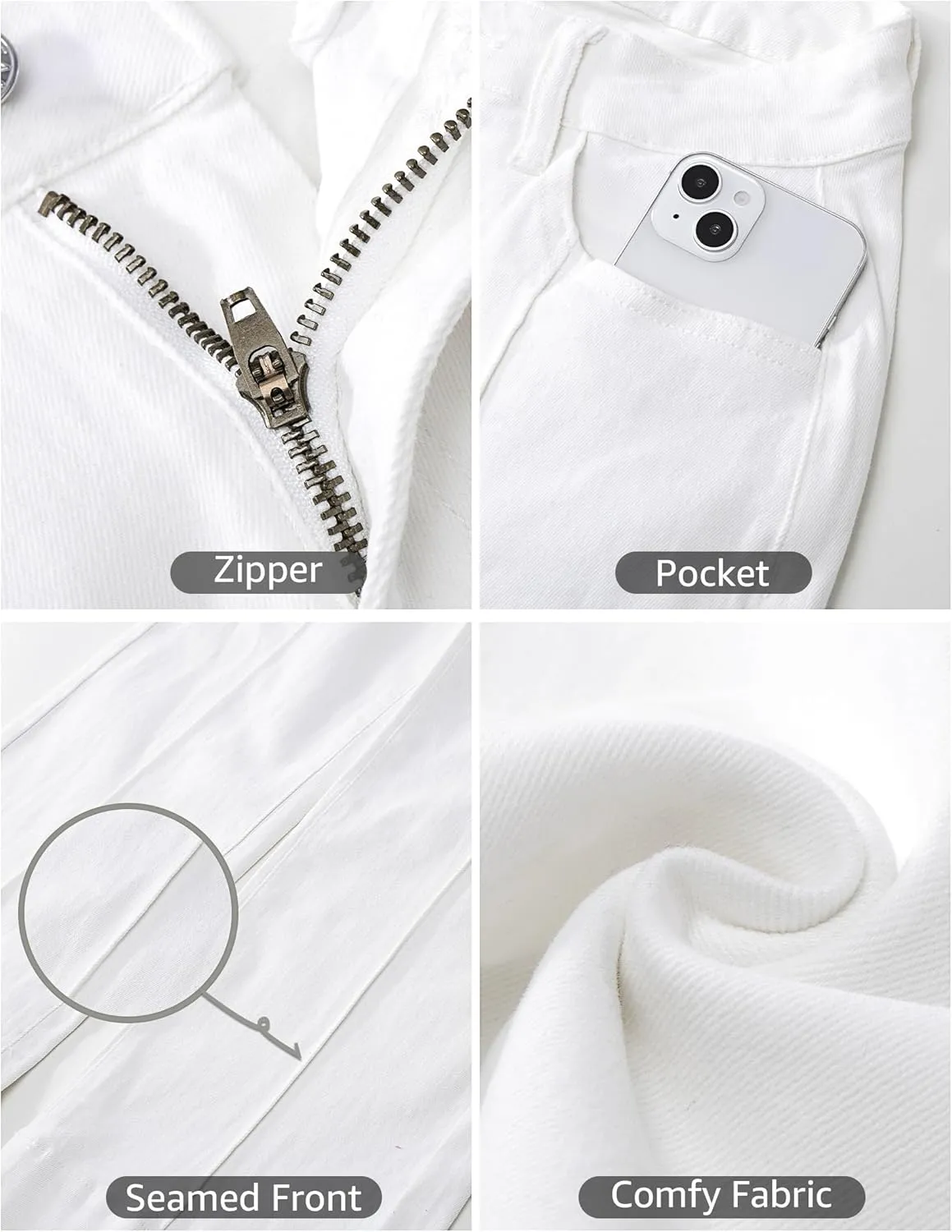 luvamia Wide Leg Jeans for Women Trendy High Waist Straight Leg Baggy Jeans Stretchy Denim Pants Trouser Jeans