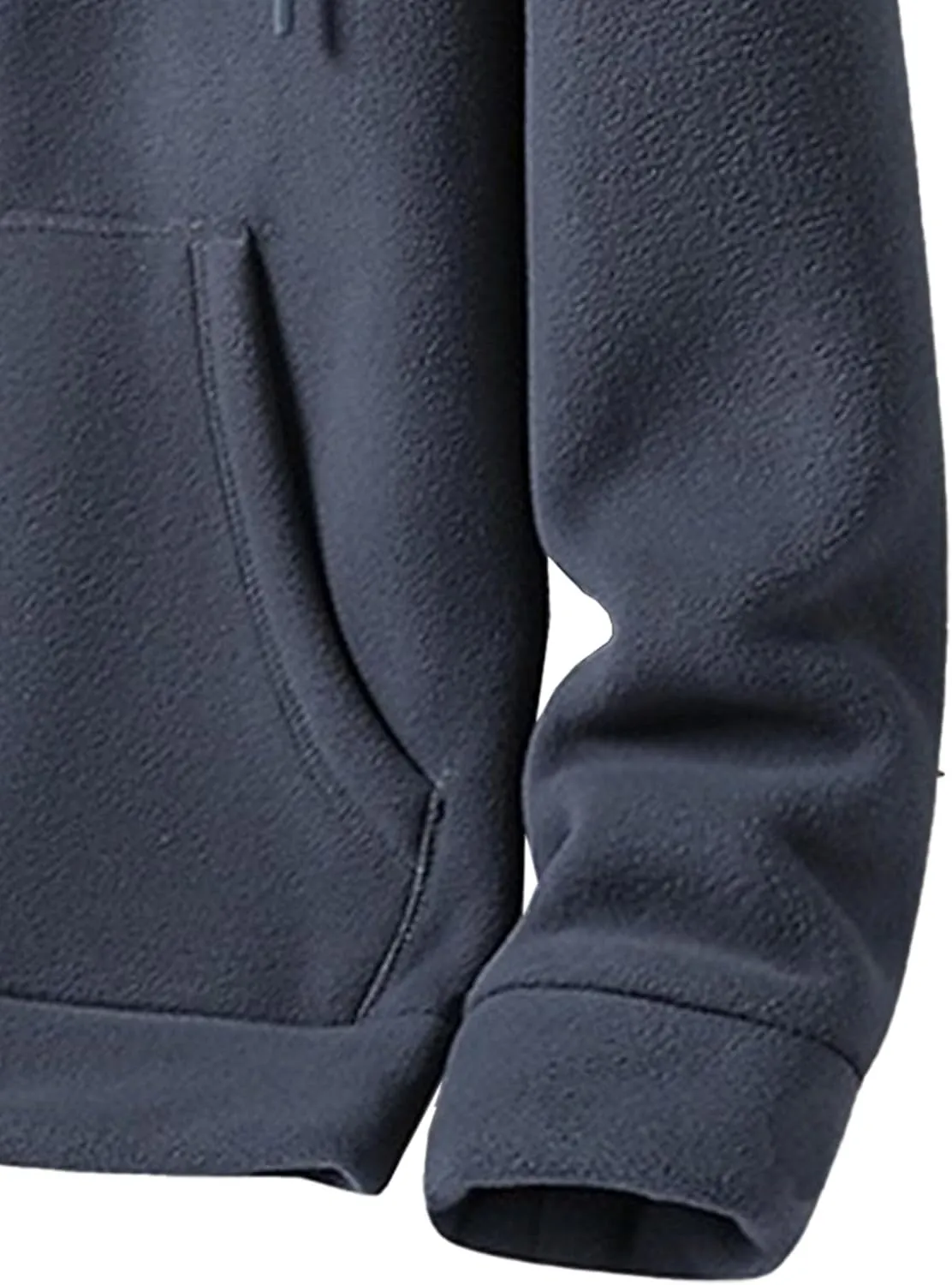 Men's Winter Warm Zip Up Hoodie Heavyweight Fleece Hoooed Sweatshirt Trendy Zip Up Fleece Fashion Outfits