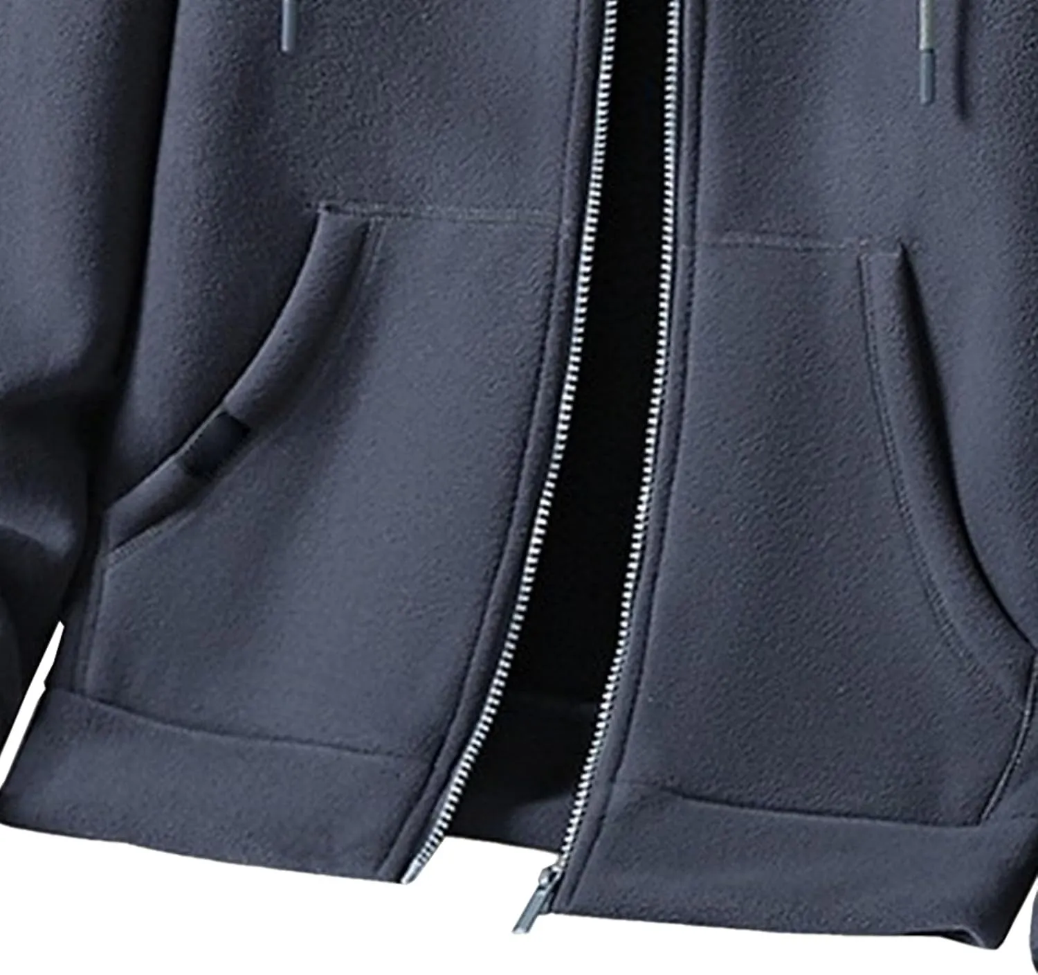 Men's Winter Warm Zip Up Hoodie Heavyweight Fleece Hoooed Sweatshirt Trendy Zip Up Fleece Fashion Outfits