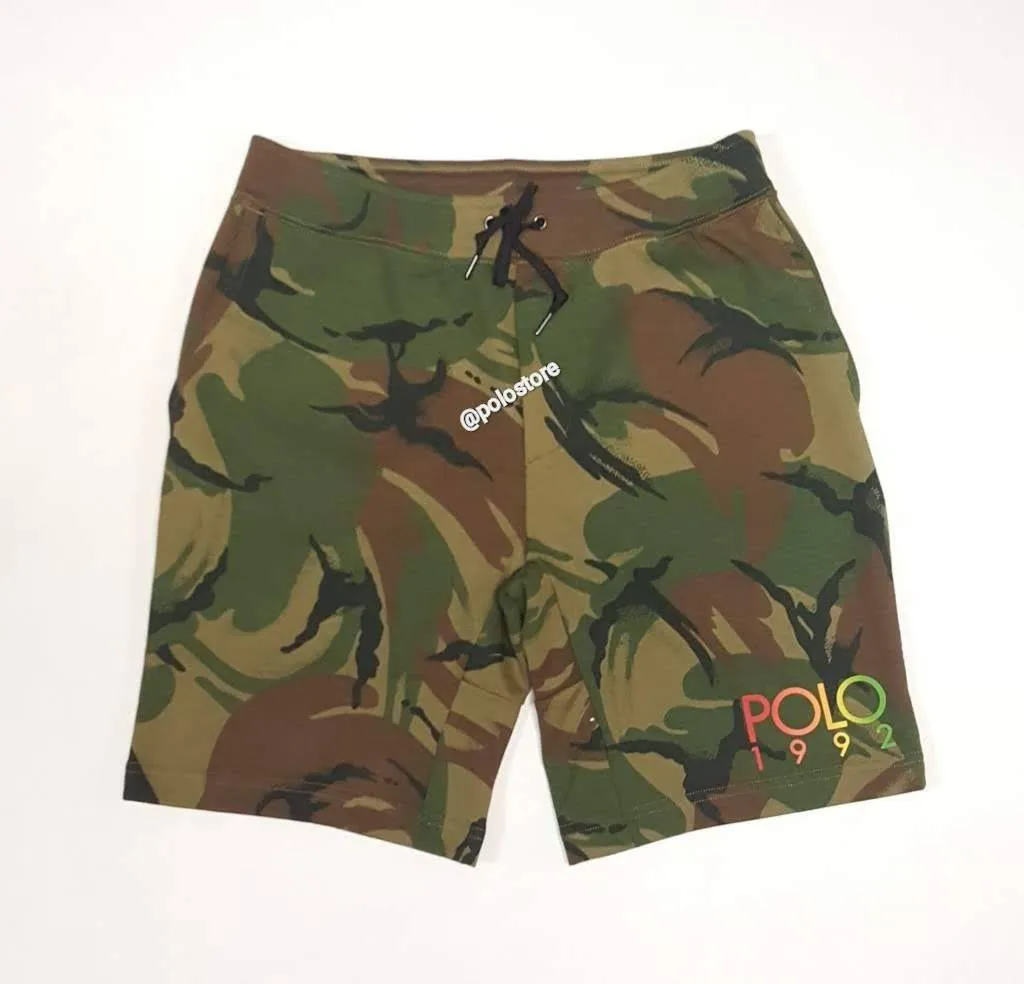 Nwt Polo Ralph Lauren Camo 1992 Double Knit Shorts