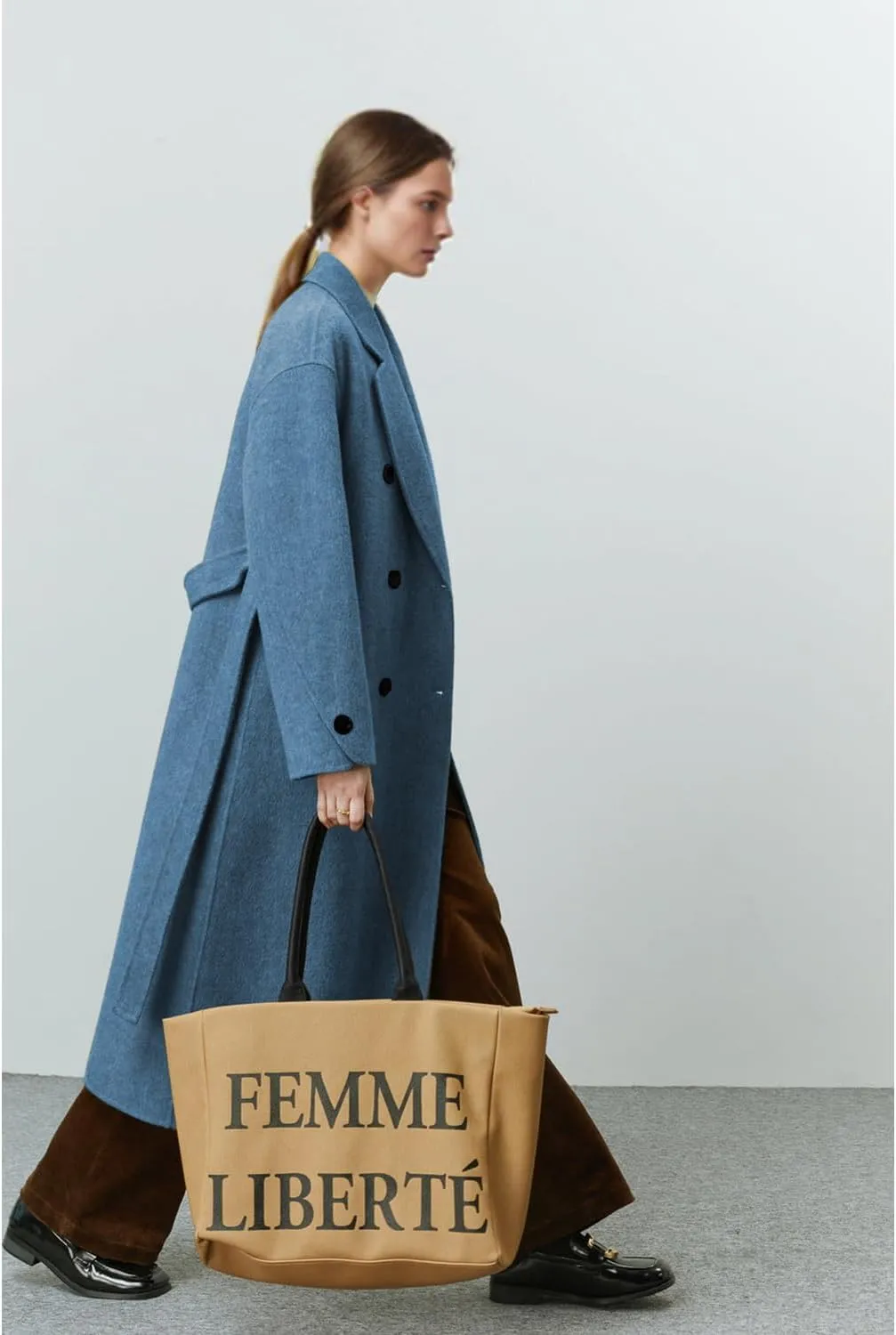 Peaceglad Womens Pea Coats Fall Long Trench Coat Double Breasted Button Down Lapel Belted Peacoat