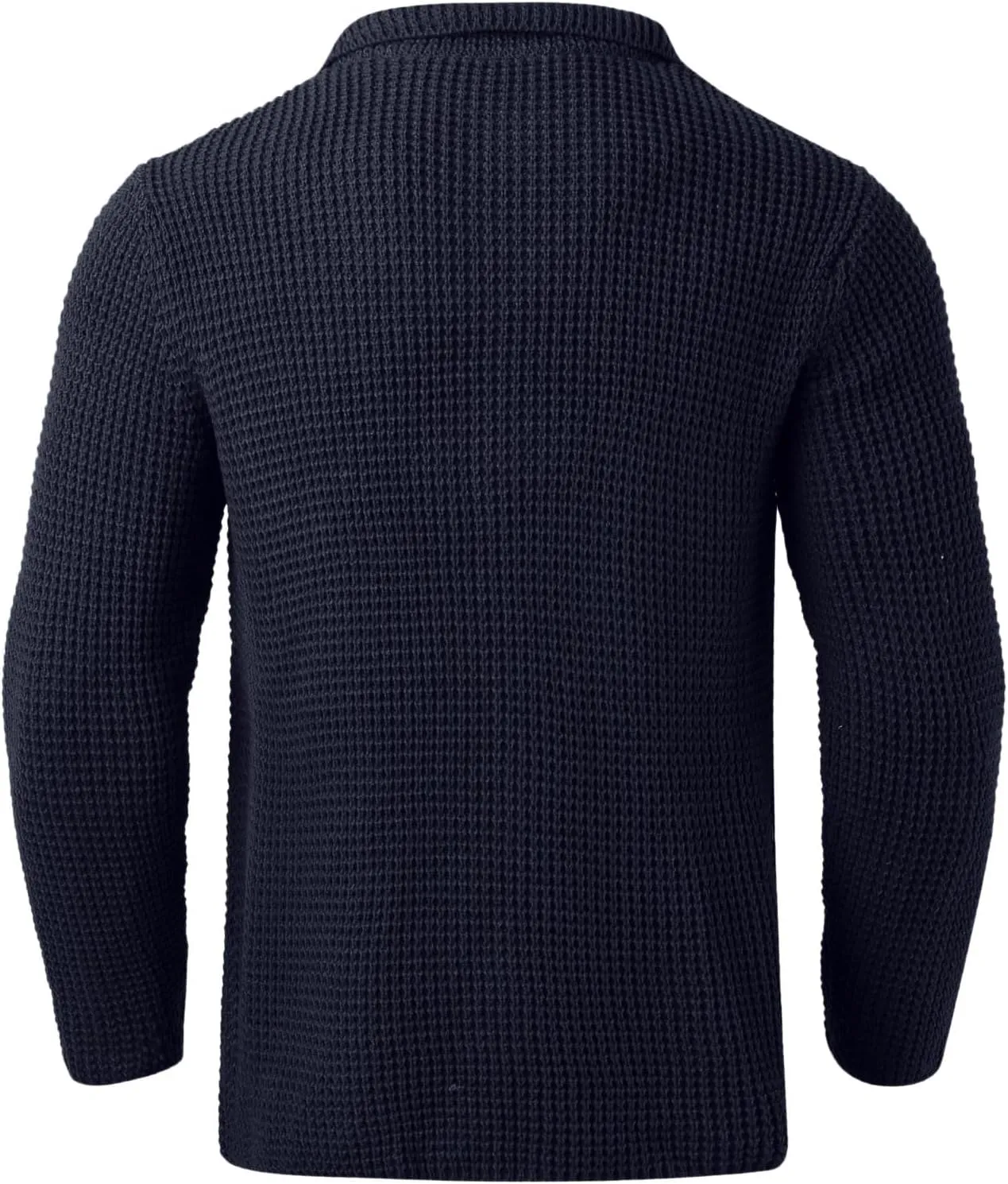 PeQAQ Mens Cardigan Sweater Cable Knit V Neck Button up Sweaters Winter Soft Warm Ribbed Cardigan Sweater Jacket with Pockets
