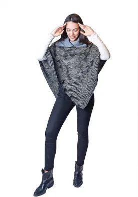 Premium Merino Wool Poncho Sweater Women, Fashionable Womens Poncho Sweater and Cashmere Wraps for Women, Elegant Wool Cape and Shawl, Luxurious Cashmere Ponchos for Women