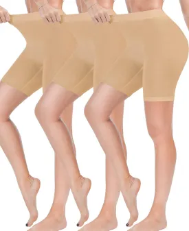 Reamphy 3 Pack Slip Shorts for Women Under Dress,Comfortable Smooth Yoga Shorts,Workout Biker Shorts