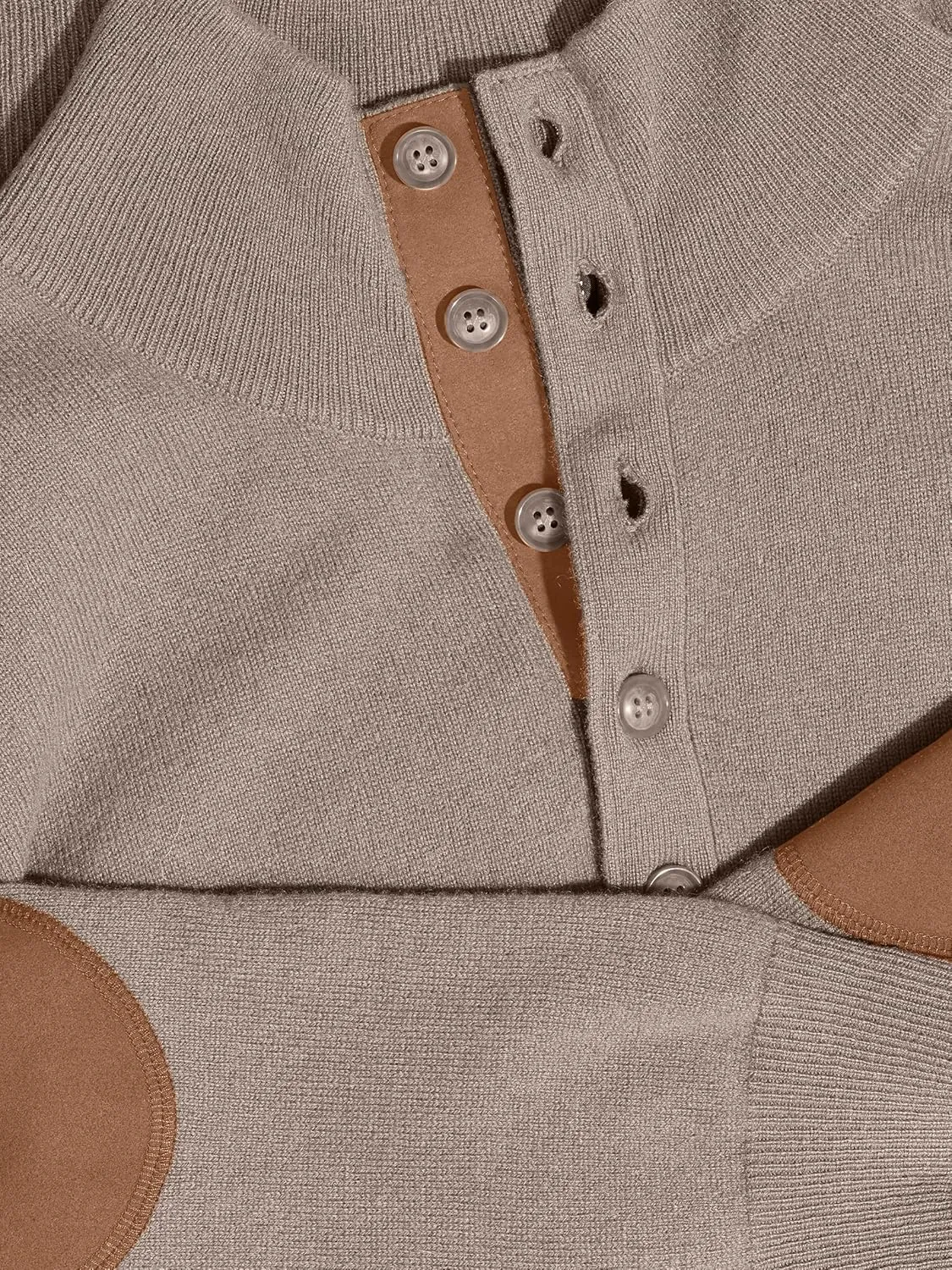 State Cashmere Men's Button Up Mock Neck Sweater 100% Pure Cashmere Long Sleeve Polo Quarter Collar Pullover