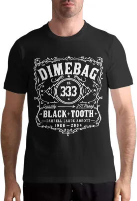 T Shirt Men's Casual Personality Fashion Short Sleeved Cotton Shirt Black