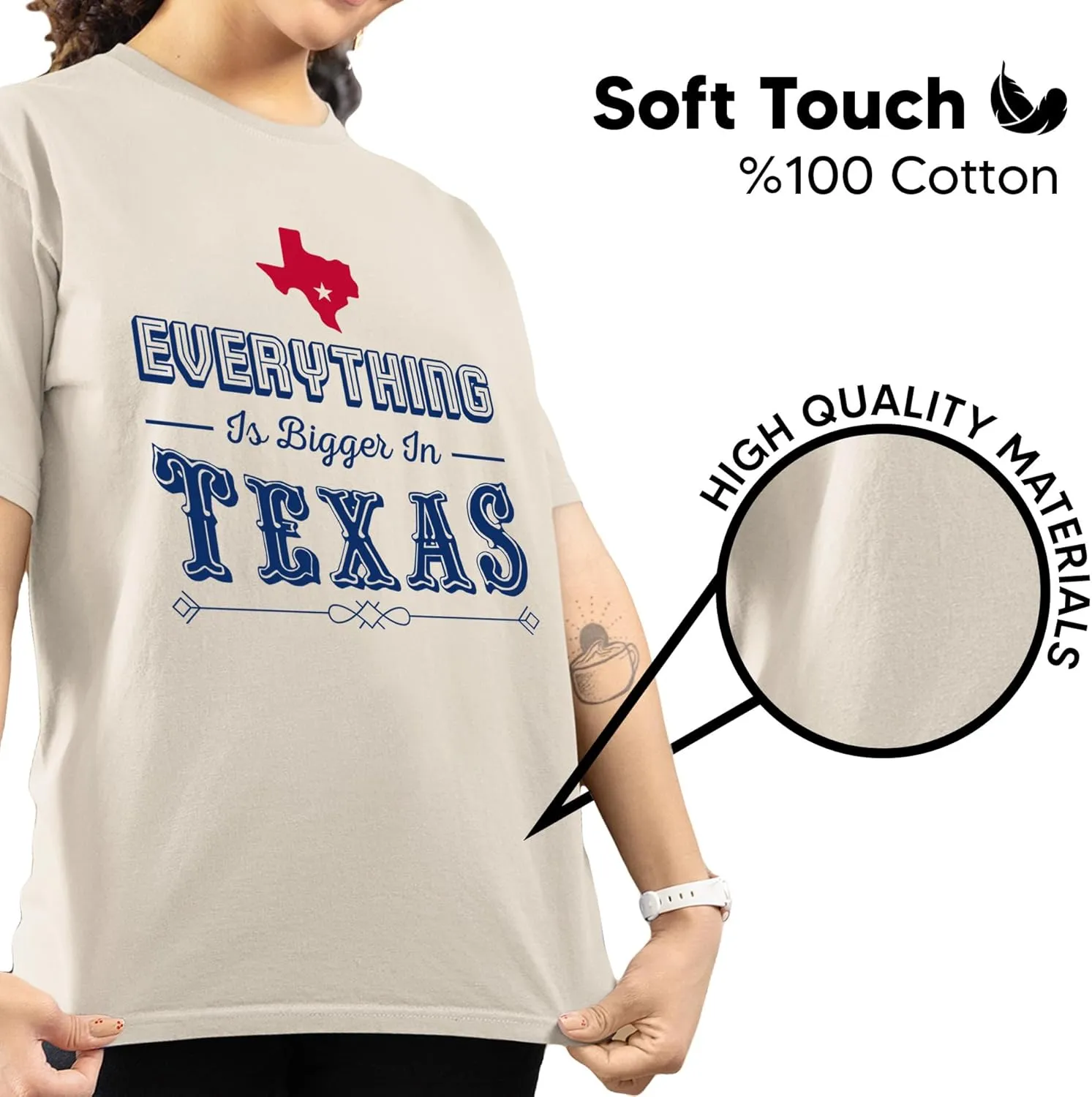 Texas Graphic T-Shirt  Vintage Western State Tee  Unisex Cotton Shirt with Bold Texas Design