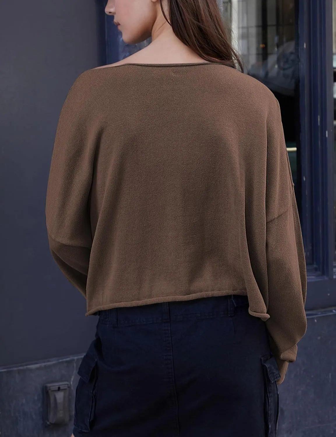 Ugerlov Women's Lightweight Cashmere Fall Sweater Long Sleeve Crewneck Knit Pullover Tops Casual Outfit Fashion 2024