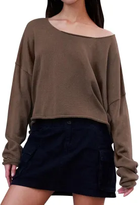 Ugerlov Women's Lightweight Cashmere Fall Sweater Long Sleeve Crewneck Knit Pullover Tops Casual Outfit Fashion 2024