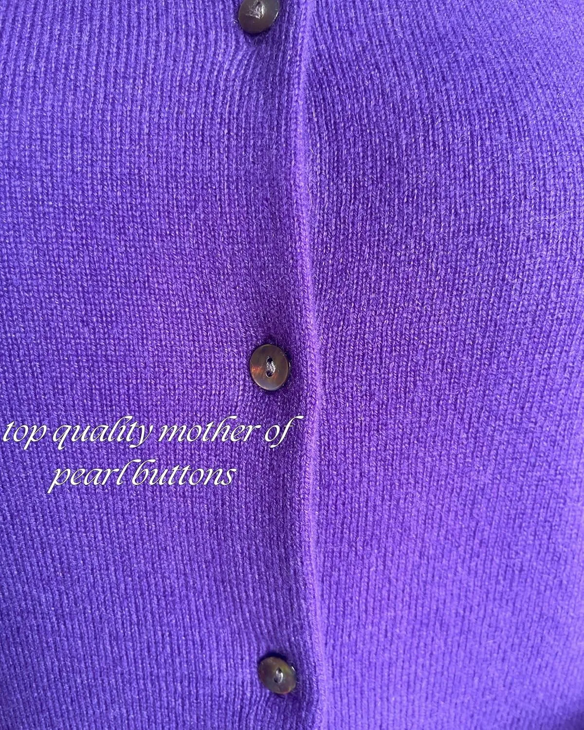 Women's 100% Cashmere Button Front Long Sleeve Cardigan Sweater. Comfort, Luxury, and Insulation, Soft Silky Texture