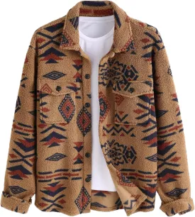 ZAFUL Men's Unisex Plaid Shirt Casual Flannel Jacket Button Down Long Sleeve Pocket Shirt Tops Coat Outwear