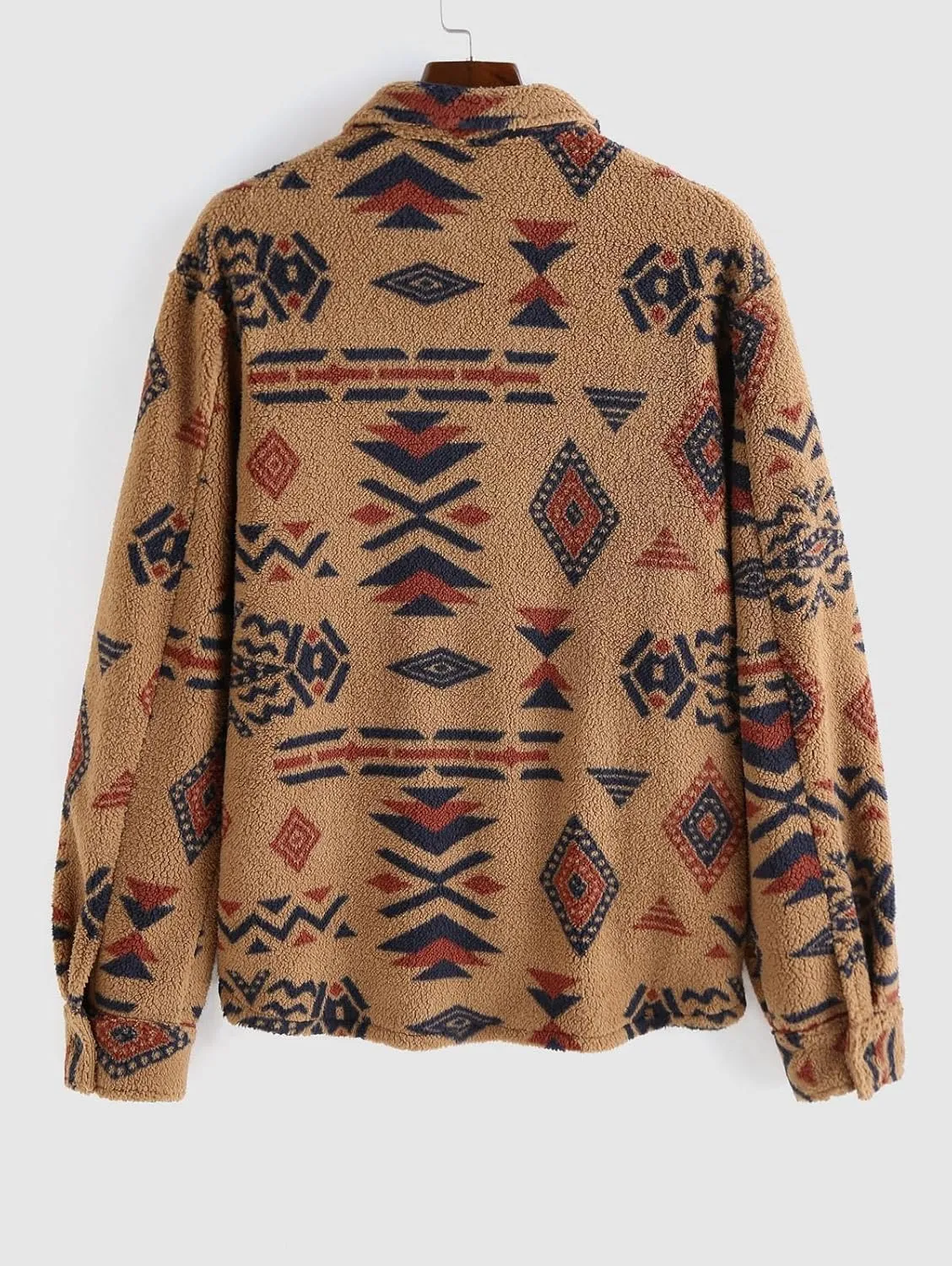 ZAFUL Men's Unisex Plaid Shirt Casual Flannel Jacket Button Down Long Sleeve Pocket Shirt Tops Coat Outwear