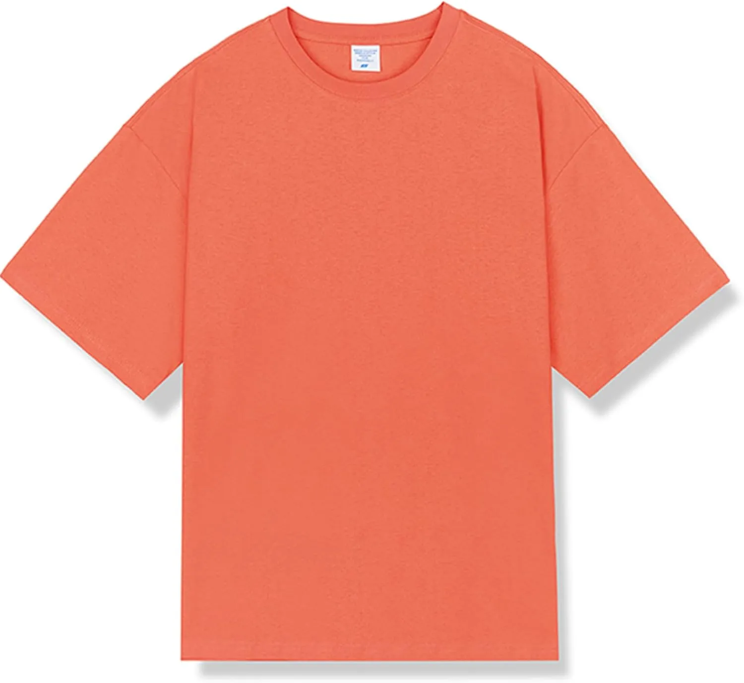 ZUEVI Men's Cotton T-Shirts Fashion Short Sleeve Oversized T Shirts Loose Fit Crew Neck Basic Tees Tops Hip Hop Streetwear