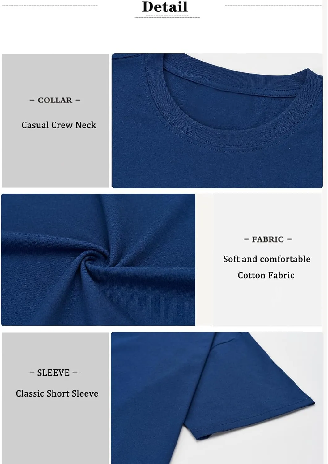 ZUEVI Men's Cotton T-Shirts Fashion Short Sleeve Oversized T Shirts Loose Fit Crew Neck Basic Tees Tops Hip Hop Streetwear